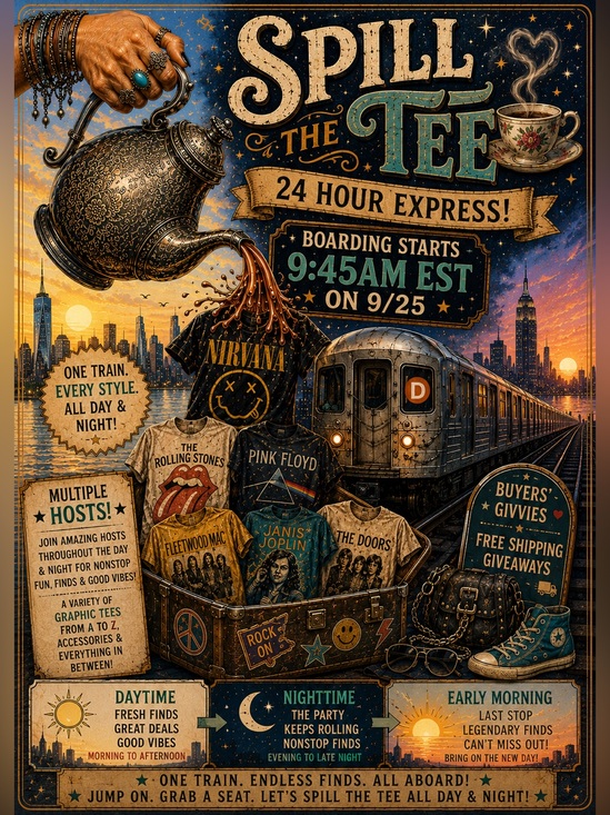 Graphic Tees - Vintage to Modern Tops - SPILL THE TEE- NEXT SHOW IS 9/25👕👚🚉 1 SLOT LEFT! EASTERN STANDARD TIMES SEE ⬇️